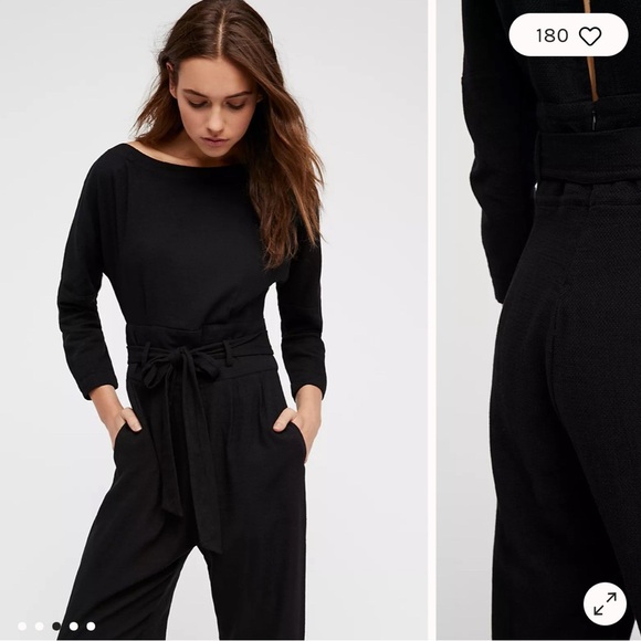 NWT Free People Biffy Belted Jumpsuit large size 12 - Picture 4 of 5